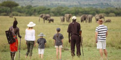 Walking safari in Kenya